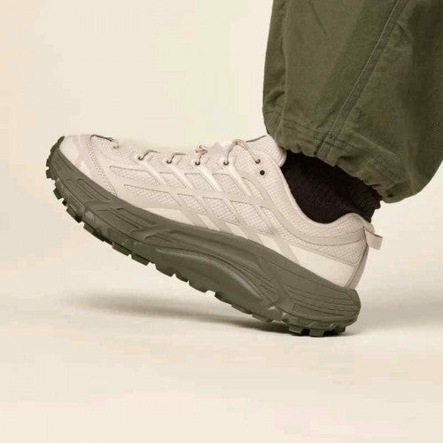 HokaMafate Three 2 Oat Milk Eucalyptus