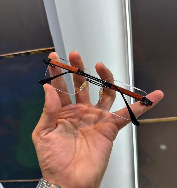 Cartier Gunmetal-Wooden Luxury Glasses 048