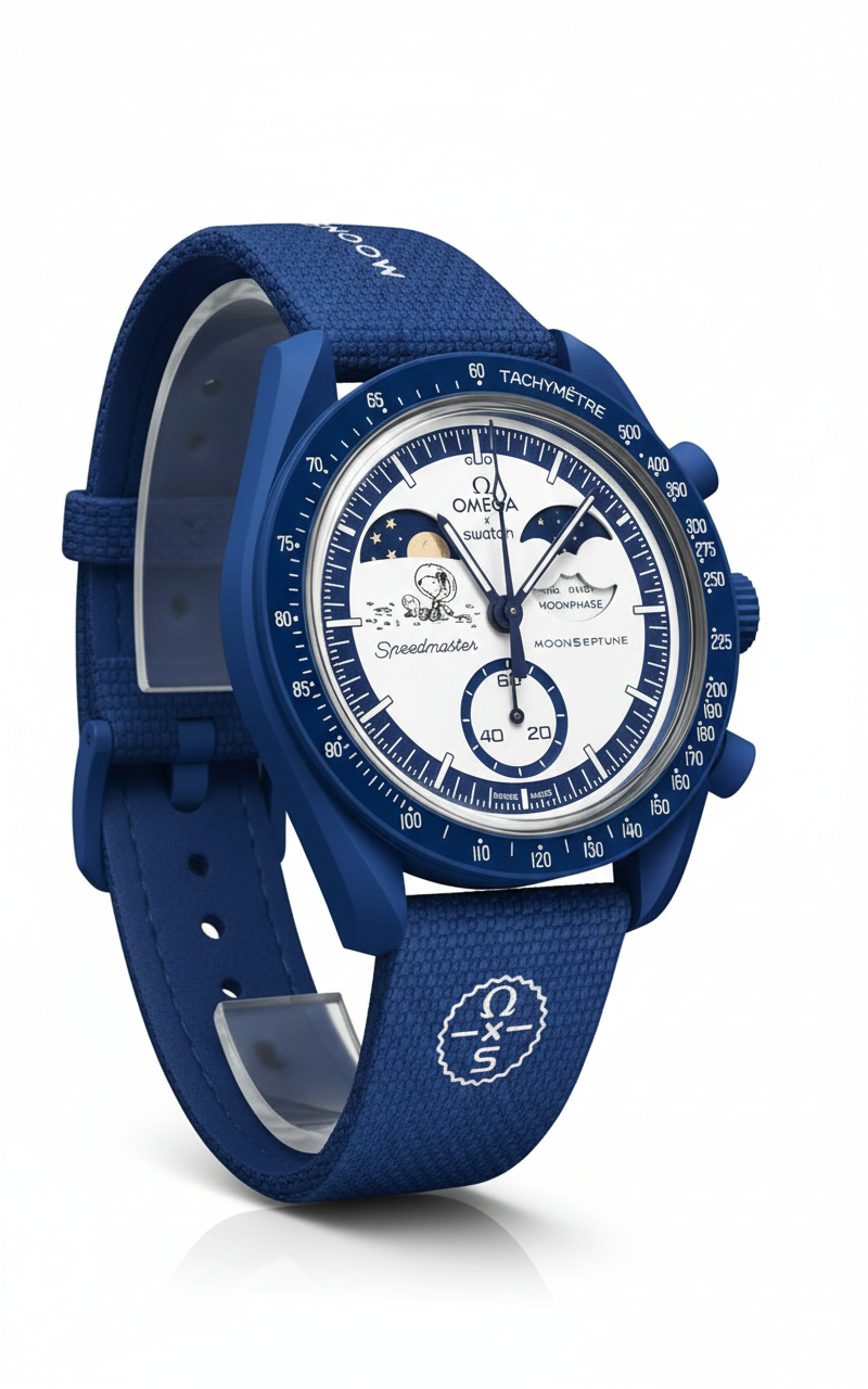 Swatch X Omega Mission To Earthphase Moonshine Gold