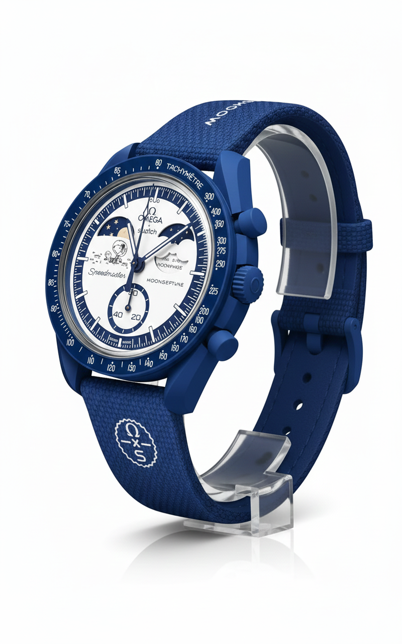 Swatch X Omega Mission To Earthphase Moonshine Gold