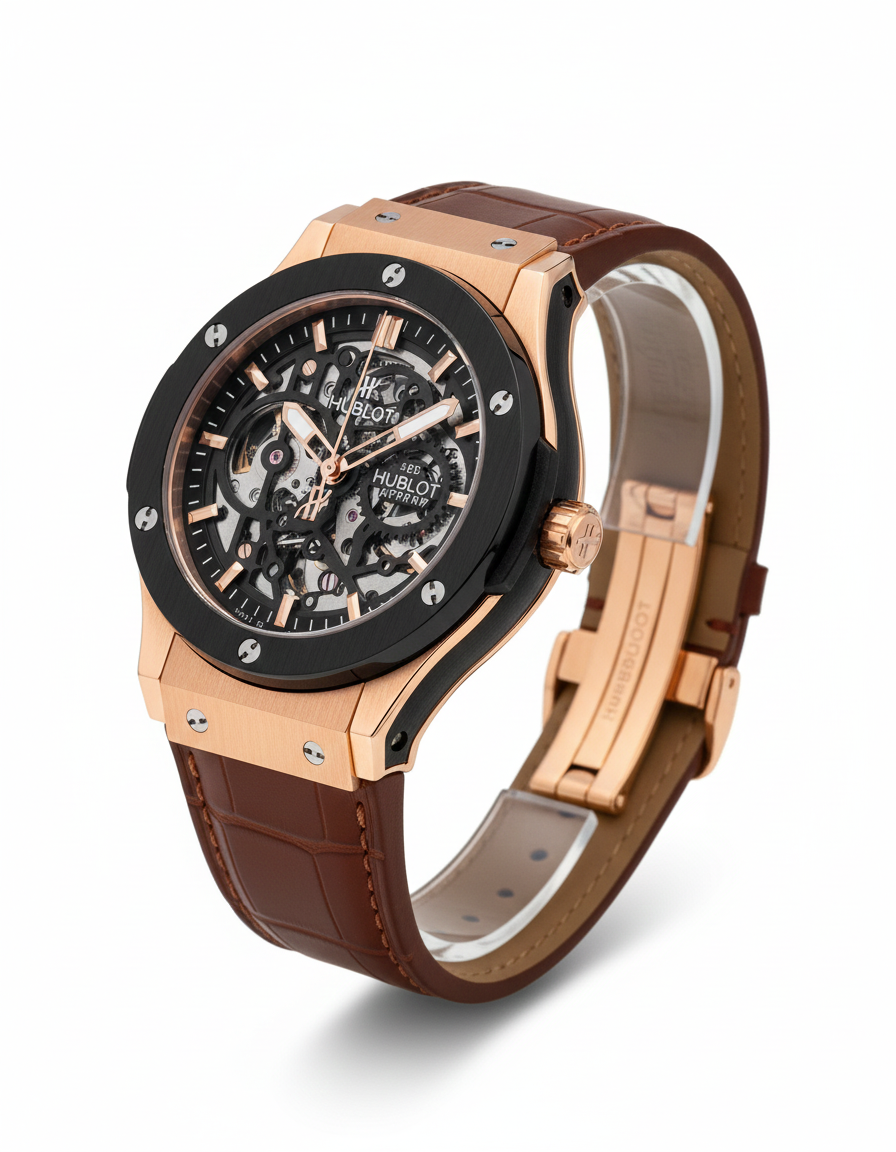 The Hublot Open Heart is a striking fusion of swiss precision and avant-garden- design