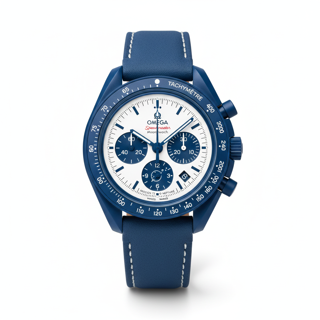 Swatch X Omega Mission To Earthphase Moonshine Gold