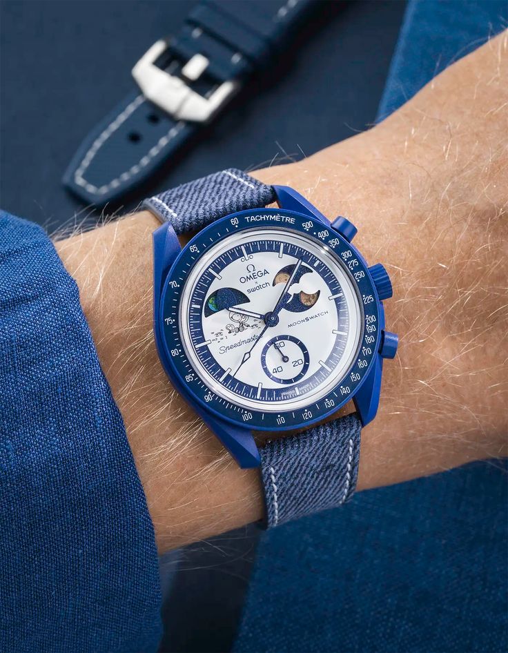 Swatch X Omega Mission To Earthphase Moonshine Gold